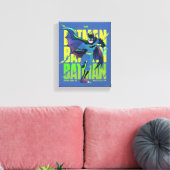 Geef Batman nooit op met grafisch programma Canvas Afdruk (Insitu (Woonkamer))