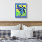 Geef Batman nooit op met grafisch programma Canvas Afdruk (Insitu (Slaapkamer))