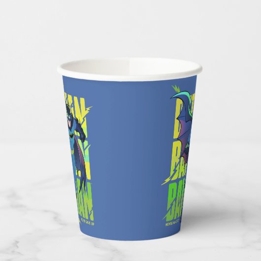 Geef Batman nooit op met grafisch programma Papieren Bekers (Links)