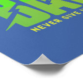 Geef Batman nooit op met grafisch programma Poster (Hoek)