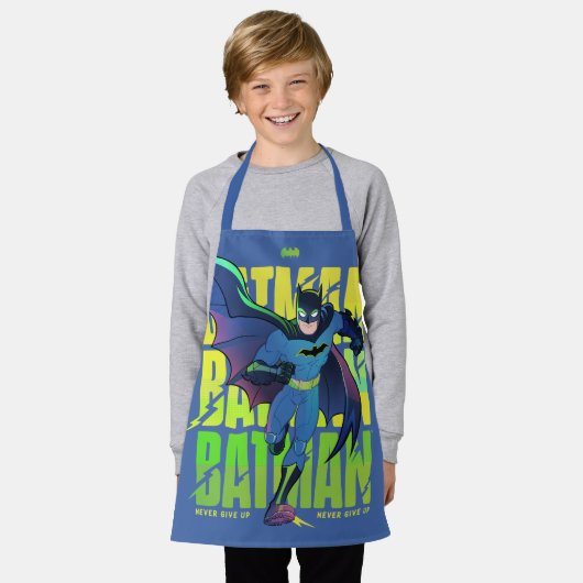 Geef Batman nooit op met grafisch programma Schort (Gedragen)