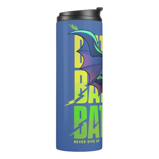 Geef Batman nooit op met grafisch programma Thermosbeker (Gedraaid links)