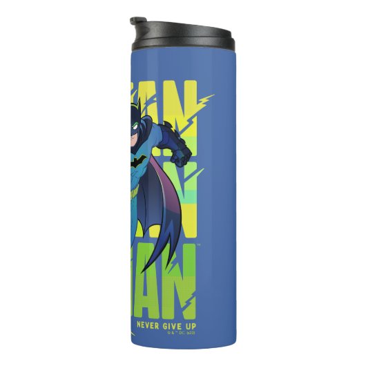Geef Batman nooit op met grafisch programma Thermosbeker (Geroteerd rechts)