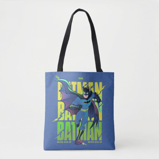 Geef Batman nooit op met grafisch programma Tote Bag (Voorkant)