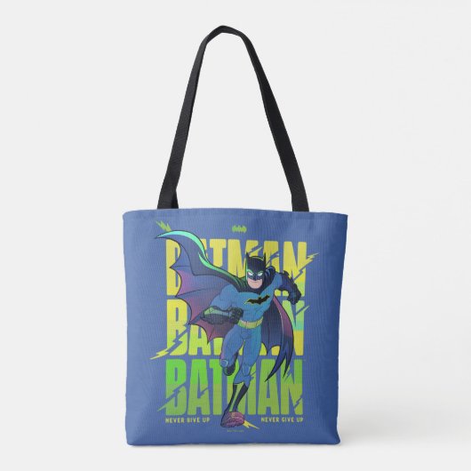 Geef Batman nooit op met grafisch programma Tote Bag (Achterkant)