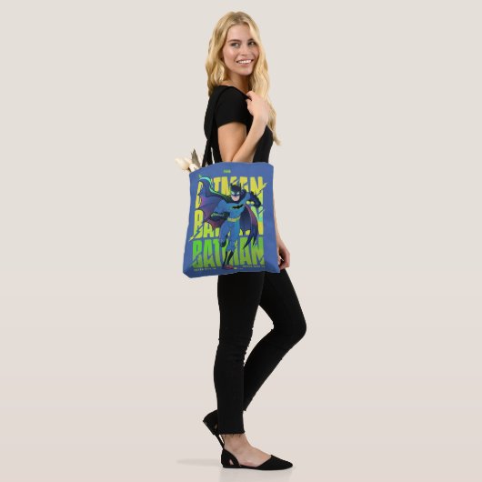 Geef Batman nooit op met grafisch programma Tote Bag (Op model)