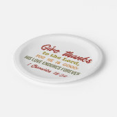 "Geef bedankt aan de borden van de krant Lord Papieren Bordje (Gekanteld)