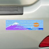 Geef bedankt aan de godin van het hemelbijbel vers bumpersticker (Op auto)