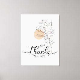 Geef bedankt aan de Heer Canvas Afdruk