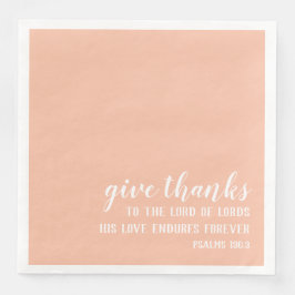 Geef Bedankt aan de Heer der Heren | Schrift Servet