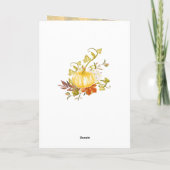 Geef Bedankt aan de Heer, Fall Leaves Thanksgiving Kaart (Achterkant)