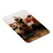 Geef Bedankt aan de Heer. Fine Art Gift Magnet Magneet (Rechterzijde)