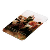 Geef Bedankt aan de Heer. Fine Art Gift Magnet Magneet (Linkerzijde)