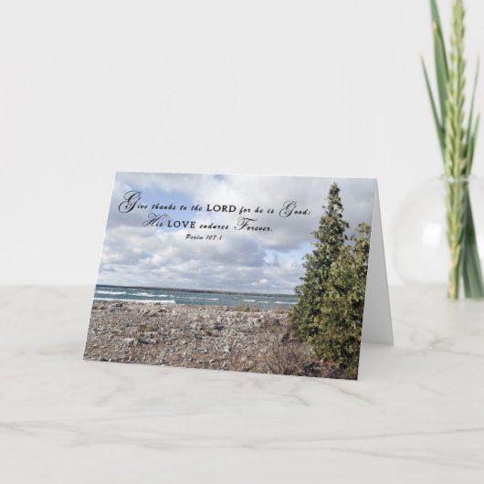 Geef Bedankt aan de Heer - Gefeliciteerd Kaart (Voorkant)