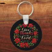 Geef Bedankt aan de Heer Omhels Dankbaarheid en Ge Sleutelhanger (Voorkant)