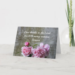 "Geef Bedankt aan de Heer" Paspoortje Kaart