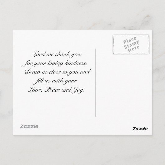 Geef Bedankt aan de Heer, Psalm 107 Briefkaart (Achterkant)