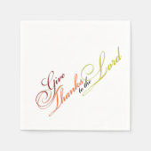 Geef bedankt aan de Heer Servetten (Voorkant)