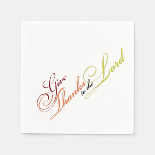 Geef bedankt aan de Heer Servetten (Voorkant)