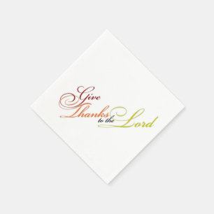 Geef bedankt aan de Heer Servetten