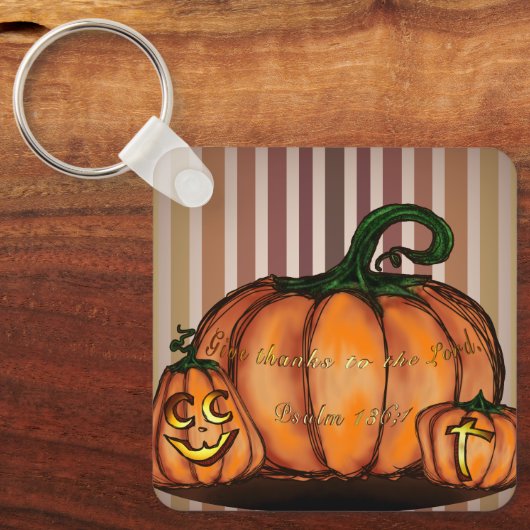 Geef Bedankt aan de Heer Sleutelhanger (Voorkant)