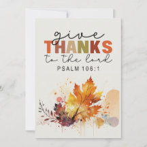 Geef Bedankt aan de Heer Thanksgiving Bijbel Flat