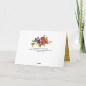 Geef Bedankt aan de Heer, Thanksgiving Feestdagen Kaart (Achterkant)