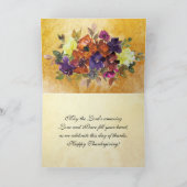 Geef Bedankt aan de Heer, Thanksgiving Feestdagen Kaart (Binnen)