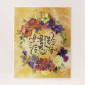 Geef Bedankt aan de Heer, Thanksgiving Legpuzzel (Verticaal)