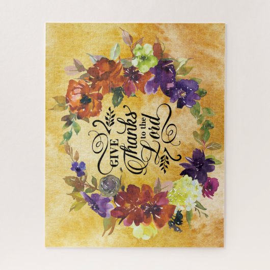 Geef Bedankt aan de Heer, Thanksgiving Legpuzzel (Verticaal)