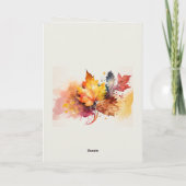 Geef Bedankt aan de Heere Thanksgiving Bijbelvers Kaart (Achterkant)