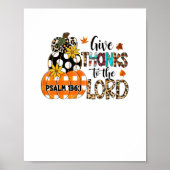 GEEF-BEDANKT AAN DE HERE Christelijke Thanksgiving Poster (Voorkant)