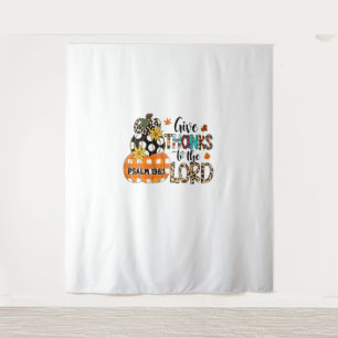 GEEF-BEDANKT AAN DE HERE Christelijke Thanksgiving Wandkleed