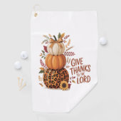 Geef Bedankt aan de Here, herfst Pompoen Golfhanddoek (Insitu)