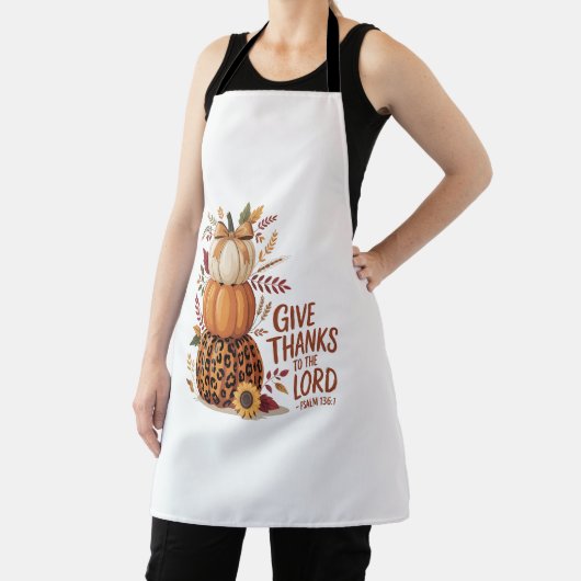 Geef Bedankt aan de Here, herfst Pompoen Schort (Insitu)