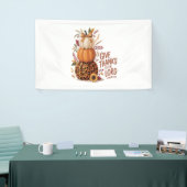 Geef Bedankt aan de Here, herfst Pompoen Spandoek (Beurs)