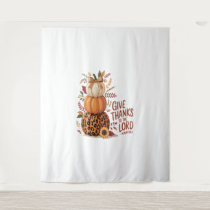 Geef Bedankt aan de Here, herfst Pompoen Wandkleed