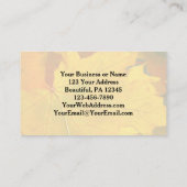 Geef Bedankt aan de Lord Beauful Fall Leaves Visitekaartje (Achterkant)