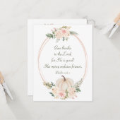 Geef Bedankt aan de Lord Bible Thanksgiving Flat Kaart (Voorkant / Achterkant in situ)