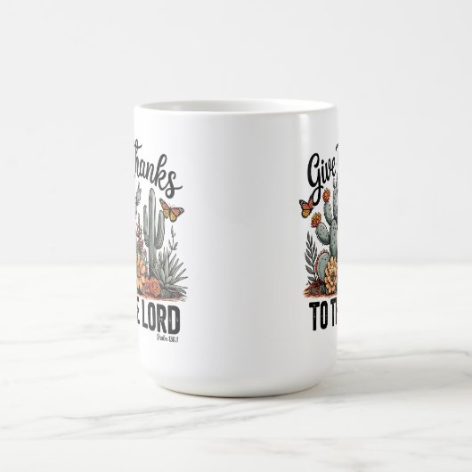 Geef Bedankt aan de Lord Cactus Desert Koffiemok (Center)