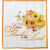 Geef bedankt aan de Lord Thanksgiving Douchegordijn (Voorkant)