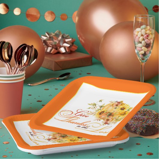 Geef bedankt aan de Lord Thanksgiving Papieren Bordje (Multi)