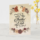 Geef Bedankt aan de Thanksgiving van Lord Bible Ve Kaart (Gele Bloem)