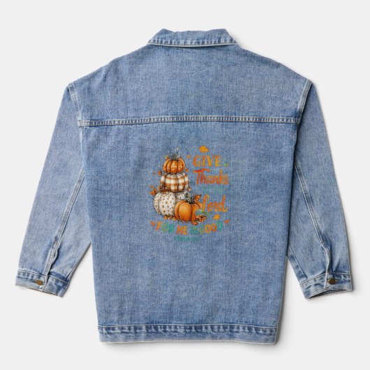 Geef Bedankt aan... Denim Jacket (Achterkant)