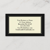 Geef Bedankt aan God, mooie herfstbladeren Visitekaartje (Achterkant)