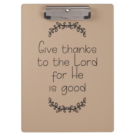 Geef Bedankt aan Lord Brown Klembord (Voorkant)