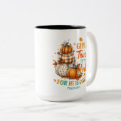 Geef Bedankt aan... Tweekleurige Koffiemok (Voorkant rechts)