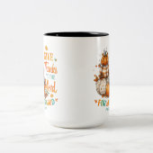 Geef Bedankt aan... Tweekleurige Koffiemok (Center)