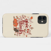 Geef Bedankt Autumn Harvest, Thanksgiving Turkije Case-Mate iPhone Case (Achterkant (horizontaal))
