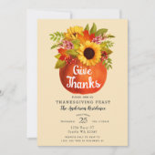 Geef Bedankt Autumn Pumpkin-Thanksgiving Kaart (Voorkant)